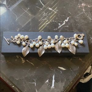 Silpada Silver Leaf Charm Bracelet